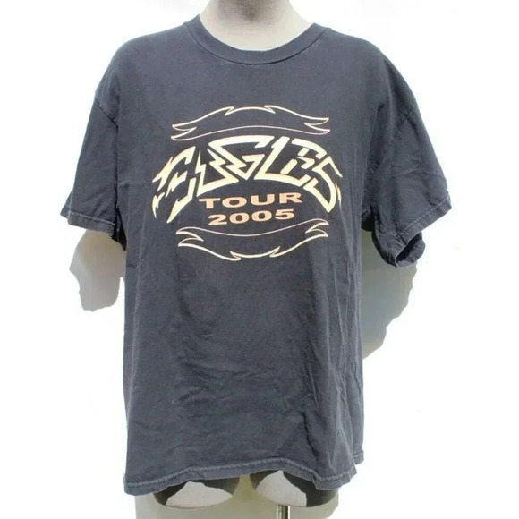 Vintage 2005 Eagles Music Tour Concert T-Shirt Mens Size Large - Picture 1 of 2